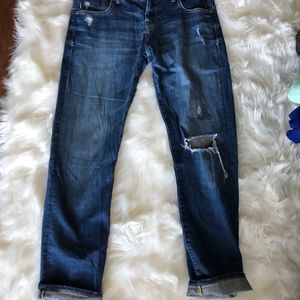 A&F Distressed Boyfriend Jeans